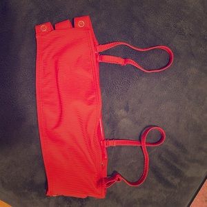 Asos red bikini top